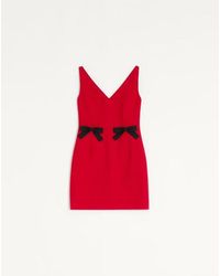 Valentino - Crepe Couture Short Dress - Lyst