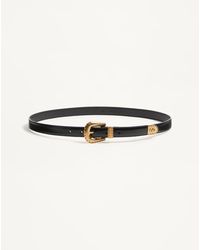 Valentino Garavani - Vlogo Signature Brushed Calfskin Belt 20 Mm - Lyst