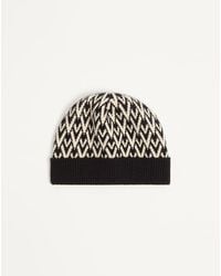 Valentino Garavani - Toute La V Signature Knitted Wool Beanie - Lyst
