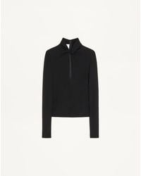 Valentino - Crepe Jersey Top - Lyst