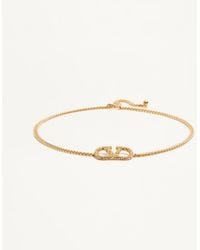 Valentino Garavani - Vlogo Signature Chain Belt With Crystals - Lyst