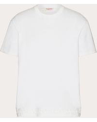 Valentino - Cotton T-shirt With Toile Iconographe Detail - Lyst