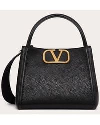 Valentino Garavani - Alltime Medium Handbag In Grainy Calfskin - Lyst