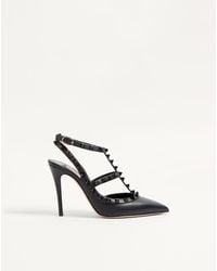 Valentino Garavani - Rockstud Ankle Strap Pump With Tonal Studs 100 Mm - Lyst