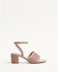 Valentino Garavani - Rockstud Calfskin Sandal With Cornely Embroidery 60Mm - Lyst