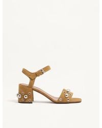 Valentino Garavani - Nellcôte Crust Leather Sandal 60Mm - Lyst