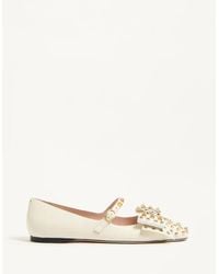 ◆VALENTINO◆ボウワウ キッドスキン バレリーナ【関税込み】 Valentino Garavani ボウワウ スタッズ キッドスキン メリー