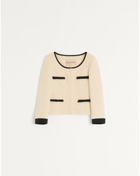 Valentino - Plain Wool Tweed Jacket - Lyst