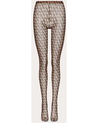 Valentino - Toile Iconographe Tulle Tights - Lyst