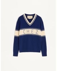 Valentino - Wool And Cotton Jumper With Chez Jacquard Pattern - Lyst