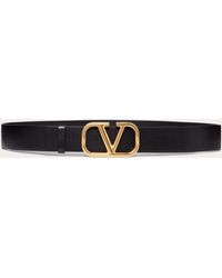 Valentino Garavani - Vlogo Signature Calfskin Belt 40 Mm - Lyst