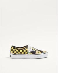 Valentino Garavani - And Vans Low-Top-Sneaker Aus Stoff Mit Vlogo Schachbrettmuster Und Le Chat De La Maison-Print Frau - Lyst