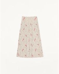 Valentino - Plusdepois Bubble Print Crepe De Chine Long Skirt 36 - Lyst