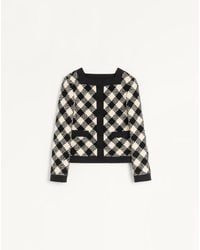 Valentino - Damier Tweed Jacket 38 - Lyst