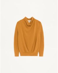 Valentino - Cashmere Jumper With Draped High Collar - Lyst