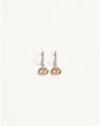 Valentino Garavani - オヴァレット メタル X スワロフスキー®クリスタル ピアス 女性 ゴールド/クリスタル - Lyst
