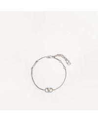 Valentino Garavani - Armband Vlogo Signature Aus Metall Mann - Lyst