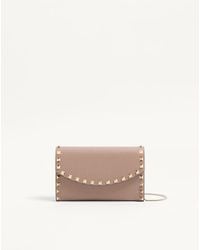 Valentino Garavani - Rockstud Wallet With Chain - Lyst