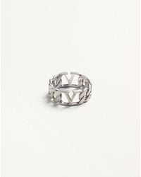 Valentino Garavani - Vlogo Signature Metal Ring - Lyst