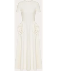 Valentino - Crepe Couture Midi Dress - Lyst