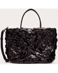 Valentino Garavani Bolso Shopper Pequeño Atelier Bag 03 Rose Edition - Negro