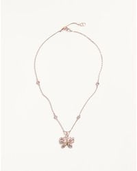 Valentino Garavani - Flutterby Metal And Swarovski Crystals Necklace - Lyst