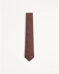 Valentino Garavani - Valentie Cotton Jacquard Tie With Chamber Pattern And Vlogo Signature Detail - Lyst