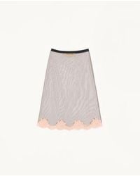 Valentino - Tulle Midi Skirt - Lyst