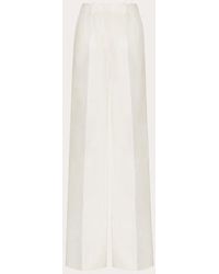 Valentino - Crepe Couture Trousers - Lyst