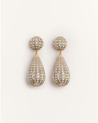 Valentino Garavani - Poetique Des Gouttes Metal And Swarovski Crystal Earrings - Lyst