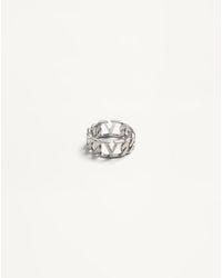 Valentino Garavani - Vlogo Signature Metal Ring - Lyst