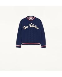 Valentino - Embroidered Wool Jumper - Lyst