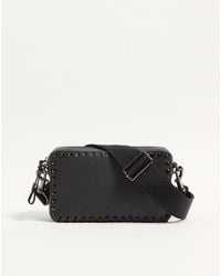 Valentino Garavani - Rockstud Grainy Calfskin Crossbody Bag - Lyst