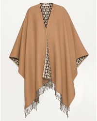 Valentino Garavani - Poncho Double Toile Iconographe - Lyst