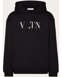 Valentino - Hooded Sweatshirt With Vltn Print - Lyst