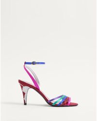 Valentino Garavani - Ladycrush Satin Sandal With Crystals 85mm - Lyst