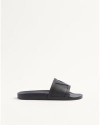 Valentino Garavani - Coolside Rubber Slide Sandal 39 - Lyst