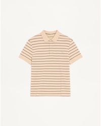 Valentino - Cotton Pique Polo Shirt With Vgold Stripes - Lyst