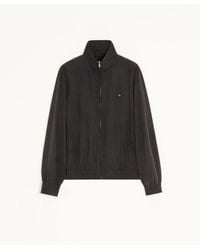 Valentino - Washed Silk Jacket With Metallic V Detail - Lyst
