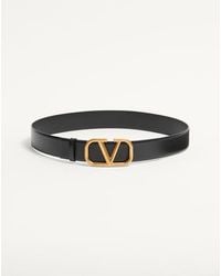 Valentino Garavani - Vlogo Signature Calfskin Belt 40 Mm - Lyst