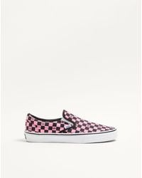 Valentino Garavani - And Vans Fabric Slip-On Trainer With Vlogo Checkerboard Print 39 - Lyst