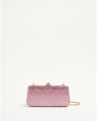 Valentino Garavani - Carry Secrets Rhinestone Minaudiere - Lyst