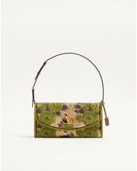 Valentino Garavani - Petit Sac Porté Épaule Devain En Tissu Jacquard Lurex Femme - Lyst