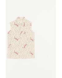 Valentino - Plus De Pois Crepe De Chine Bubble Top - Lyst