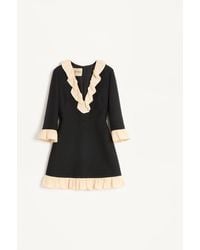 Valentino - Crepe Couture Short Dress - Lyst