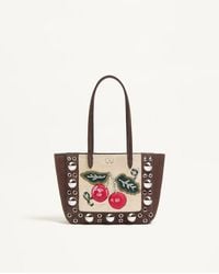 Valentino Garavani - Nellcôte Mini Embroidered Shopping Bag - Lyst