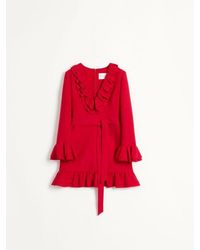 Valentino - Crepe Couture Short Dress - Lyst