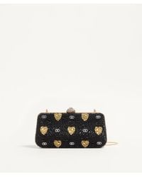 Valentino Garavani - Carry Secrets Minaudiere With Cour De Cœur Rhinestone Motif - Lyst