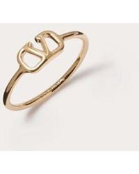 Valentino Garavani - Vlogo Signature Metal Ring - Lyst