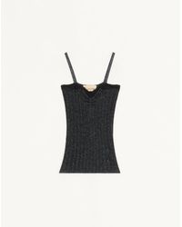 Valentino - Lurex Knit Top - Lyst